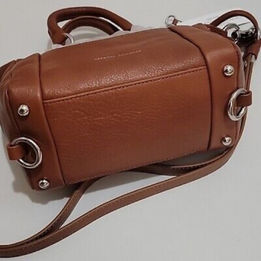 Rebecca Minkoff Caramel 100% Genuine Leather Handbag/Crossbody Satchel - Picture 4 of 9
